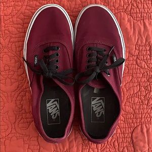 Vans- maroon (size: W8/M6.5)
